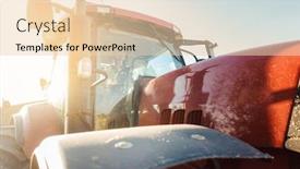  Presentation with silo - Theme having wheat-being-loaded-on-trailer background and a lemonade colored foreground