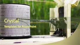  Presentation with climate - PPT theme featuring wheat breeding - equipment for climate control background and a tawny brown colored foreground