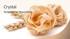  Presentation with ears - Amazing PPT theme having wheat ears still life backdrop and a lemonade colored foreground