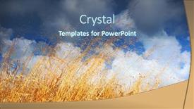  Presentation with wheat - Beautiful PPT layouts featuring wheat-field-landscape-late-summer backdrop and a ocean colored foreground