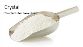  Presentation with whole wheat flour - PPT theme enhanced with wheat flour and bread isolated background and a white colored foreground