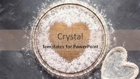  Presentation with cutting board - Amazing presentation design having wheat-flour-at-wooden-pizza backdrop and a coral colored foreground