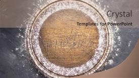  Presentation with recipe - Audience pleasing slide deck consisting of wheat-flour-at-wooden-pizza backdrop and a coral colored foreground