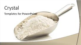  Presentation with octopus on isolated white - Amazing theme having wheat flour isolated on white backdrop and a white colored foreground