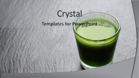  Presentation with healthy relationship - Presentation theme enhanced with wheat grass juice on slate background and a  colored foreground