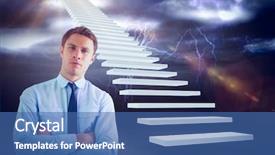  Presentation with calvary religious cross against - Audience pleasing PPT layouts consisting of wheather - elegant businessman with arms crossed backdrop and a ocean colored foreground