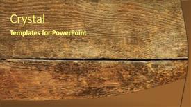  Presentation with fighter plane old airplane - Presentation design featuring wheathered-old-planks background and a tawny brown colored foreground