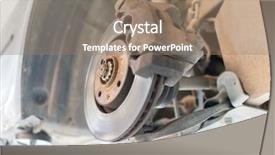  Presentation with wheel axle - Colorful presentation theme enhanced with wheel axle - car hub being fixed backdrop and a coral colored foreground