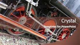  Presentation with czech republic - Slide deck enhanced with wheel axle - detail of steam locomotive czech background and a tawny brown colored foreground