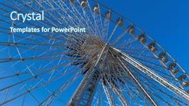  Presentation with amusement ferris wheel - Cool new slides with wheel in vieux port - marseille backdrop and a  colored foreground