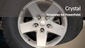  Presentation with vehicle - Colorful presentation theme enhanced with wheel of a hobby offroad backdrop and a dark gray colored foreground