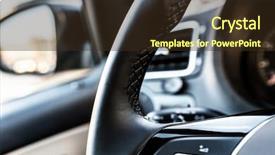 Presentation with wheel - Beautiful slides featuring wheel of a modern car backdrop and a tawny brown colored foreground