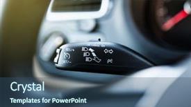  Presentation with wheel - Presentation design enhanced with wheel of a modern car background and a ocean colored foreground