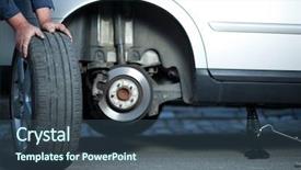  Presentation with modern color - Colorful PPT layouts enhanced with wheel of a modern car backdrop and a ocean colored foreground