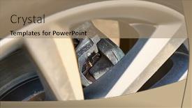  Presentation with suv car - Presentation consisting of wheel-of-modern-suv-vehicle background and a coral colored foreground