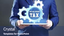  Presentation with wheel - Colorful PPT layouts enhanced with wheel with text value-add backdrop and a ocean colored foreground