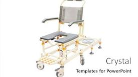  Presentation with wheelchair - Presentation theme having wheelchair-for-showering background and a white colored foreground