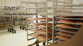  Presentation with wheel - Presentation design with wheeled racks with red fish background and a coral colored foreground