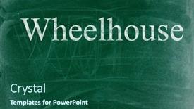  Presentation with chalk - Slides with wheelhouse-business-phrase-written background and a ocean colored foreground