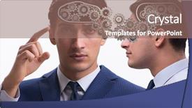  Presentation with cognitive - Colorful PPT layouts enhanced with dowanload brain - cognitive computing concept as future backdrop and a  colored foreground