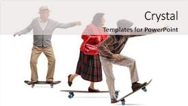  Presentation with shot - Presentation theme having wheels groups people - full length profile shot background and a light gray colored foreground