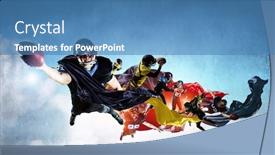  Presentation with religion religion - Audience pleasing slide set consisting of when game became a religion backdrop and a teal colored foreground