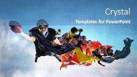  Presentation with religion religion - Theme having rugby ball players fighting - when game became a religion background and a teal colored foreground