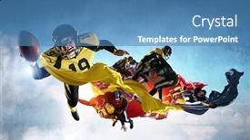  Presentation with religion religion - Beautiful presentation theme featuring when game became a religion backdrop and a teal colored foreground