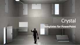  Presentation with decision making - Cool new slides with when making difficult decision backdrop and a gray colored foreground