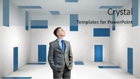  Presentation with decision making - PPT theme consisting of when making difficult decision background and a light blue colored foreground