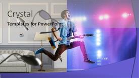  Presentation with passion - Slide set consisting of when-music-is-your-passion background and a light gray colored foreground