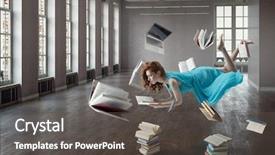  Presentation with reading - PPT theme enhanced with when reading takes your away background and a dark gray colored foreground