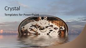  Presentation with time - Slides featuring when-time-is-passing-mixed and a light blue colored foreground