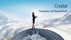  Presentation with time - Presentation theme having when time is passing mixed background and a  colored foreground