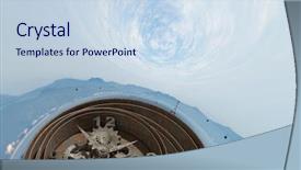  Presentation with time - Cool new slide deck with when time is passing mixed backdrop and a sky blue colored foreground