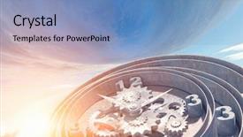  Presentation with time machine - Amazing PPT layouts having when time is passing mixed backdrop and a teal colored foreground