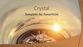  Presentation with time - Audience pleasing presentation theme consisting of when-time-is-passing backdrop and a coral colored foreground