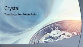  Presentation with time machine - Theme consisting of when time is passing background and a light blue colored foreground