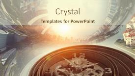  Presentation with time - Amazing slide deck having when-time-is-passing backdrop and a cream colored foreground