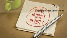  Presentation with financial planning - Cool new slides with where-to-invest-in-2021 backdrop and a coral colored foreground