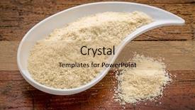  Presentation with whey - Audience pleasing presentation design consisting of whey protein powder - a teardrop backdrop and a coral colored foreground