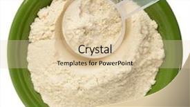  Presentation with whey protein - Audience pleasing PPT theme consisting of whey protein powder backdrop and a lemonade colored foreground