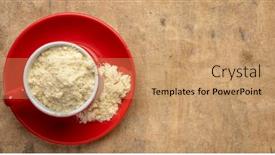  Presentation with whey protein - Theme enhanced with whey-protein-powder background and a coral colored foreground