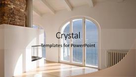  Presentation with apartment - Slide deck with which makes the ambieme more background and a mint green colored foreground