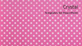  Presentation with join the dots - Presentation theme featuring while dots on pink background background and a coral colored foreground