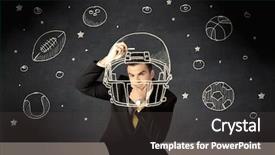  Presentation with successful person - Audience pleasing PPT theme consisting of bowling black - happy college graduate dreaming backdrop and a  colored foreground