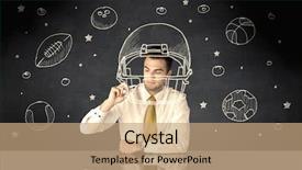  Presentation with successful person - Amazing PPT theme having bowling black - happy college graduate dreaming backdrop and a  colored foreground