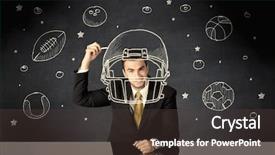  Presentation with successful person - Audience pleasing slide set consisting of  backdrop and a  colored foreground