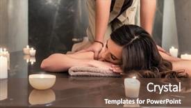  Presentation with acupressure - Cool new slides with while enjoying the acupressure techniques backdrop and a tawny brown colored foreground