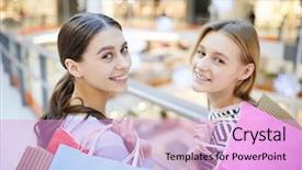  Presentation with paper bag vs plastic bags - Audience pleasing slide deck consisting of while going to visit more backdrop and a lavender colored foreground